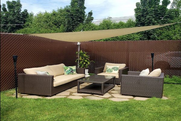 CRTHTR360: Tragbares Dreieck-Sonnensegel Coolaroo 3,6 m